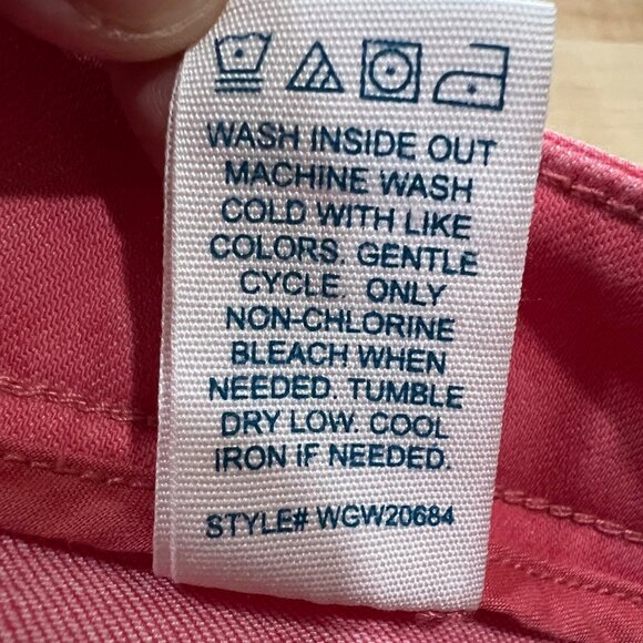 Market & Spruce Coral Cotton Blend Flat Front Mid-Rise Shorts Size 12 NWT - Picture 7 of 8